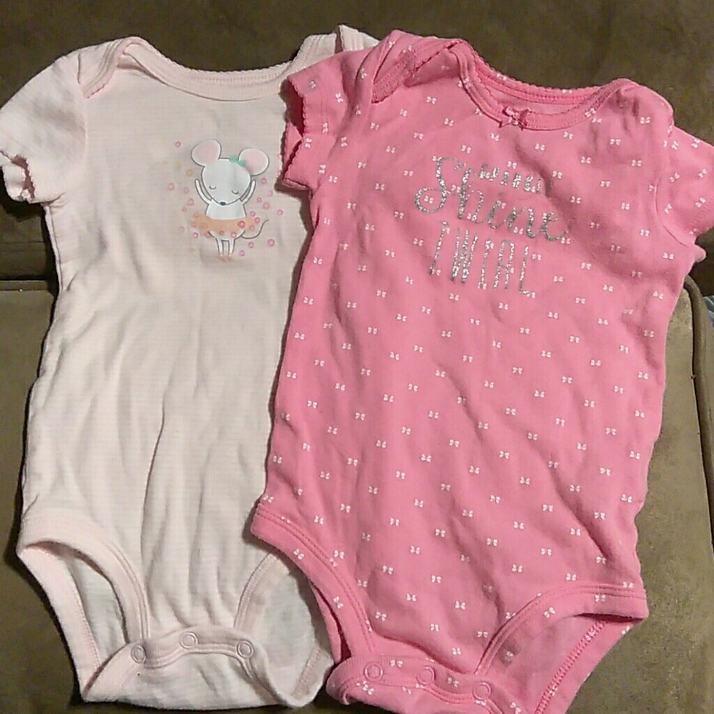Baby girl Tees Short Sleeve + Footies Pj